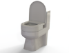 Ashby Lift D Shape Toilet Raiser showing high gloss hygienic finish