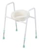 Derby Toilet Seat in situe on a frame